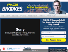 Tablet Screenshot of frazerbrookes.com